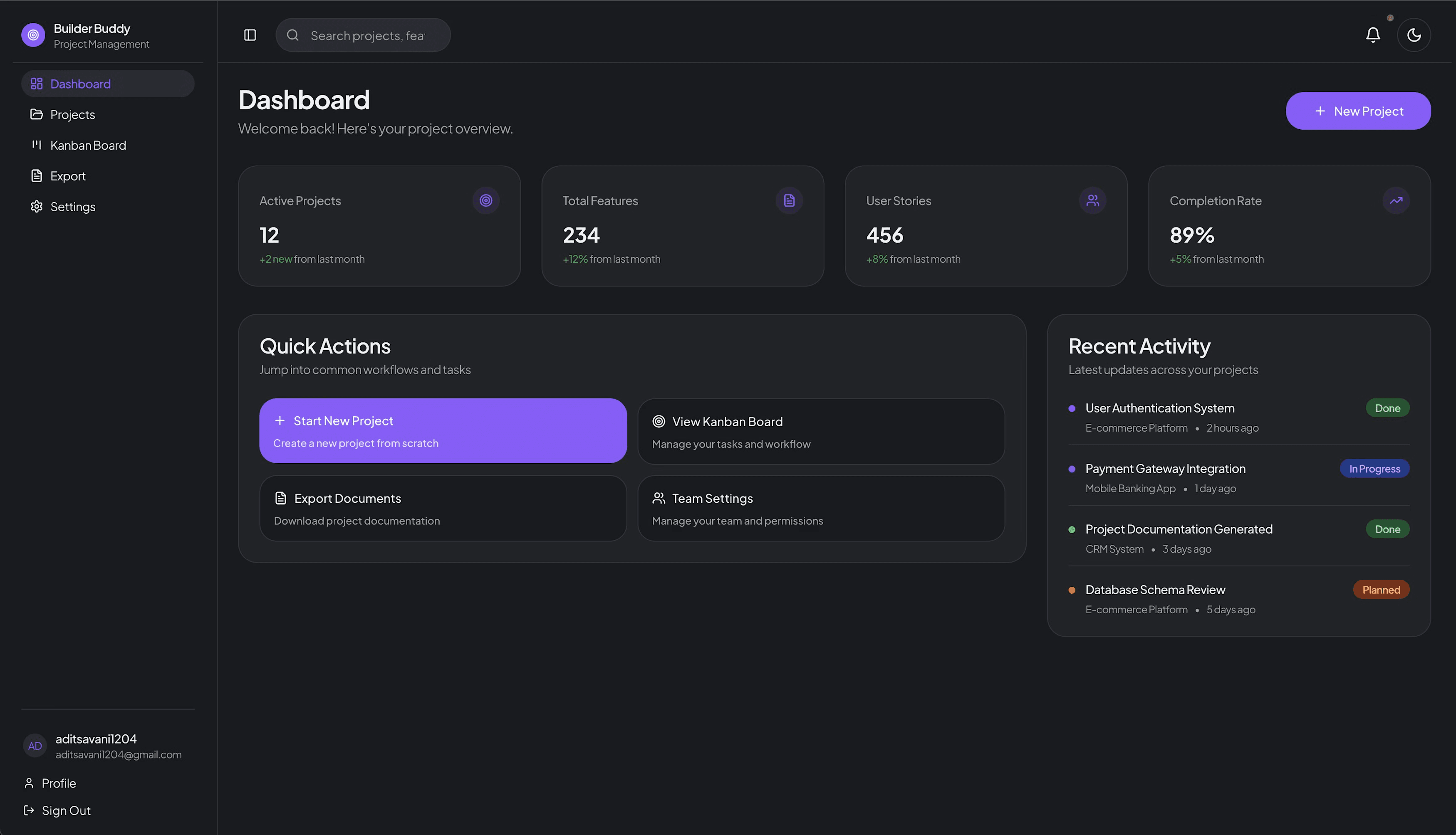 BuilderBuddy project view 1